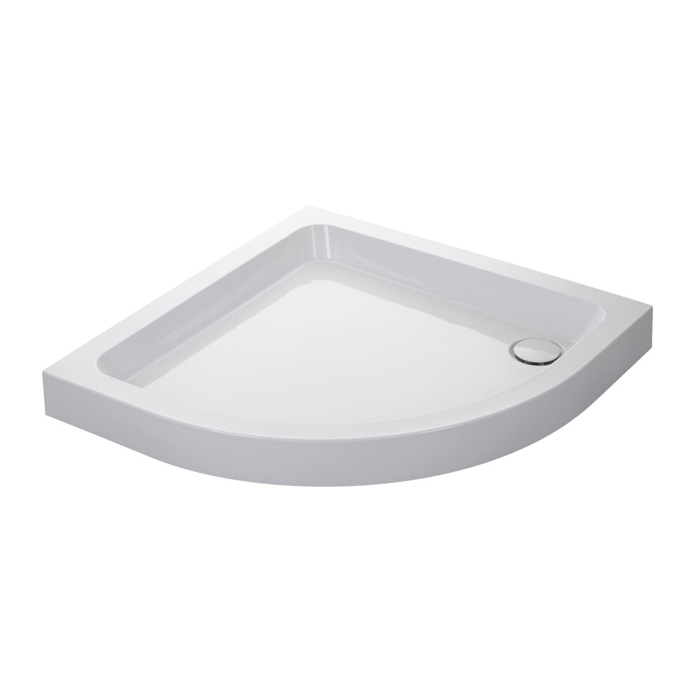 Mira Flight Shower Tray Quadrant Deep Profile Stone Resin Waste 900 x 900mm