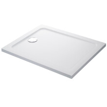 Mira Flight Shower Tray 1400 x 800mm Rectangular Low Profile Stone Resin Waste