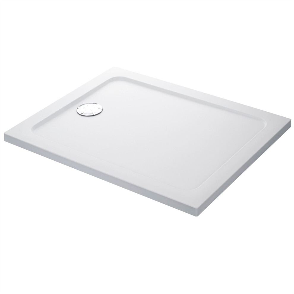 Mira Flight Shower Tray 1400 x 800mm Rectangular Low Profile Stone Resin Waste