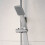 Bathroom L Shaped Shower Bath 1700mm RH Mixer Shower Screen Side Panel White 9