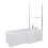 Bathroom L Shaped Shower Bath 1700mm RH Mixer Shower Screen Side Panel White 7