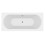 Modern Bathroom Double Ended 1800 x 800mm Curved Bath Side Panel Acrylic White 4