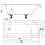 Freestanding 1500mm Traditional Roll Top Bath White Single Ended Legs Screen 9