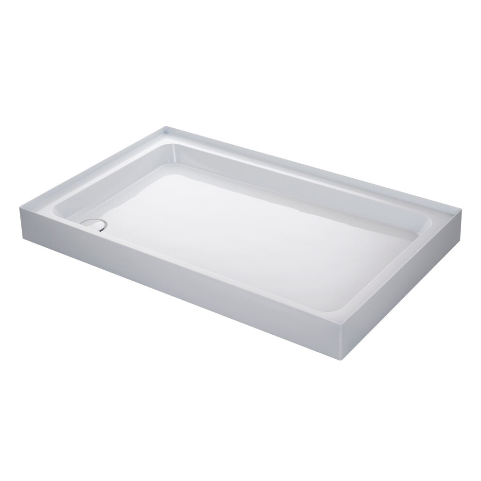 Mira Flight Shower Tray Rectangular Deep Profile 4 Upstands Waste 1200 x 800mm