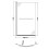 P Shaped RH Bathroom Suite Showerbath Screen 1700mm Bath Side Panel Acrylic Rail 5