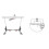 Freestanding 1500mm Traditional Roll Top Bath White Single Ended Legs Screen 10