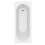 Bathroom 1700mm Curved Single Ended Straight Bath Tub Front Panel Acrylic White 2