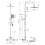 Bathroom P Shaped Shower Bath 1700mm LH Mixer Shower Screen Side End Panel White 12