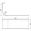 Modern Bathroom 1700mm J Shape Left Hand Bath Front Panel Corner Bathtub Acrylic 6