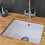 Reginox Mataro Kitchen Sink Large Single 1.0 Bowl Undermount White Ceramic Waste 2
