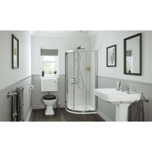 Mira Leap 900x900mm Quadrant Panel Pack Only Chrome Framed 6mm Glass 1.1857.261