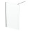 Wet Room Screen 1200mm Walk In Enclosure 8mm Glass Frameless Return Panel Black 2
