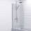 Bathroom 1600mm Single Ended Curved Bath 4mm Shower Screen Front Panel White 4