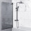 Bathroom 1700mm Single Ended Straight Bath 6mm Shower Screen Front Panel White 5