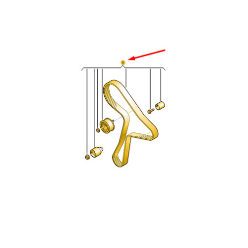 VW CRAFTER MK2 Toothed Belt With Tensioning Roller Kit 04L198119D NEW GENUINE on OnBuy