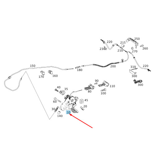 MercedesBenz C W204 Parking Brake Lhd A204420008406 New Genuine on OnBuy