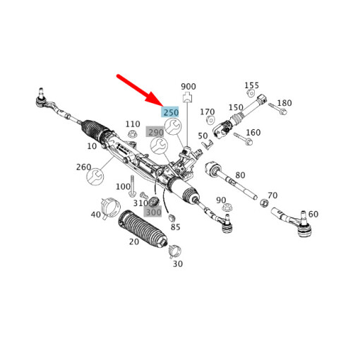 MERCEDESBENZ C W204 Steering Gear Solenoid Valve Kit A2214600084 NEW