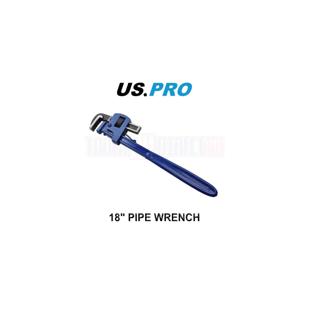 US PRO Tools 18" Pipe Wrench Stilsons Plumbing Water Pump Monkey Pipe Wrench 7039