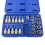 us pro US PRO Tools 34pc Torx Bit & E-Socket Set 3/8" Dr T10 - T60 E4 - E20 Tamper Proof T10 - T55 3460 2