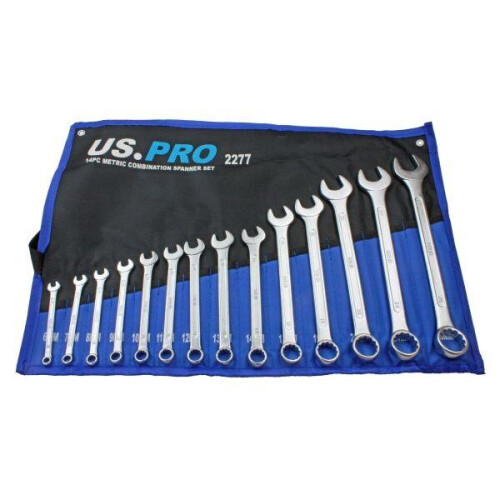 us pro US PRO Tools 14 Piece Metric Combination Spanner Wrench Set 6 - 26MM 2277 1