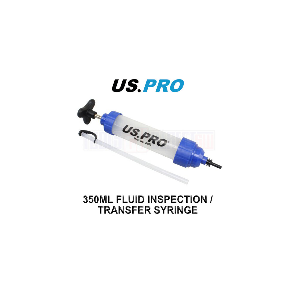 US PRO Tools 350ml Oil & Brake Fluid Inspection / Fluid Transfer Syringe 3493