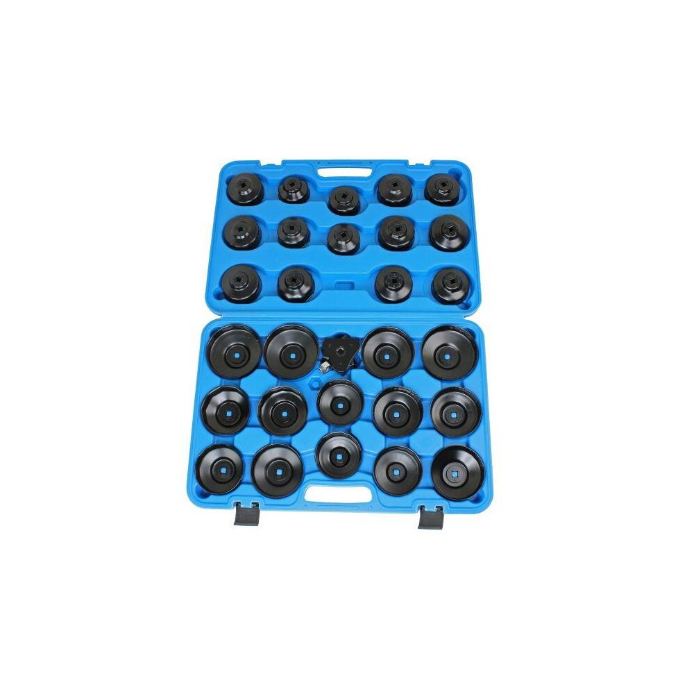 Us Pro Tools 30Pc Cup-Type Oil Filter Wrench Removal Set 65-108Mm - 7065 With 3-Jaw Wrench 65-120Mm & Adaptor