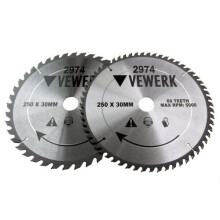 Vewerk 2 Pack - 250 X 30MM TCT Circular Saw Blade 40T 60T 2974