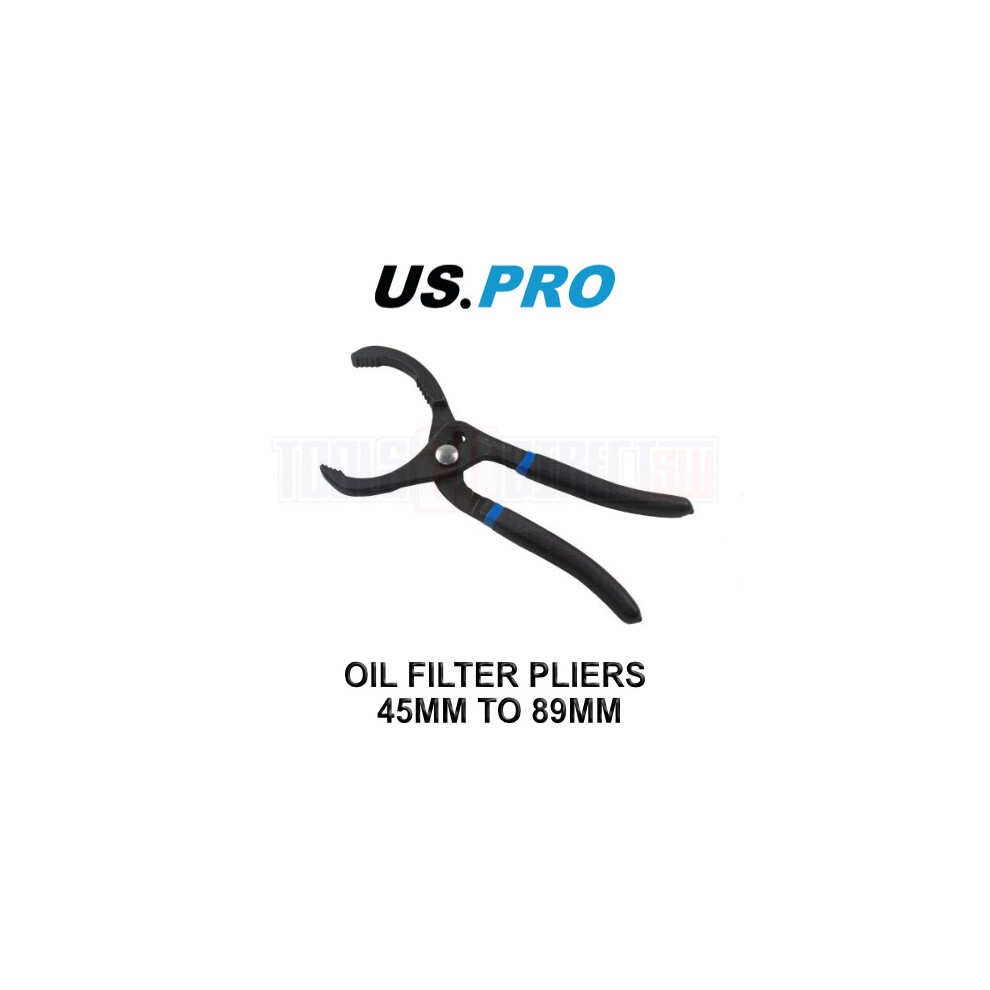 US PRO Tools Oil Filter Pliers Filter Wrench Remover 45 - 89mm 3268