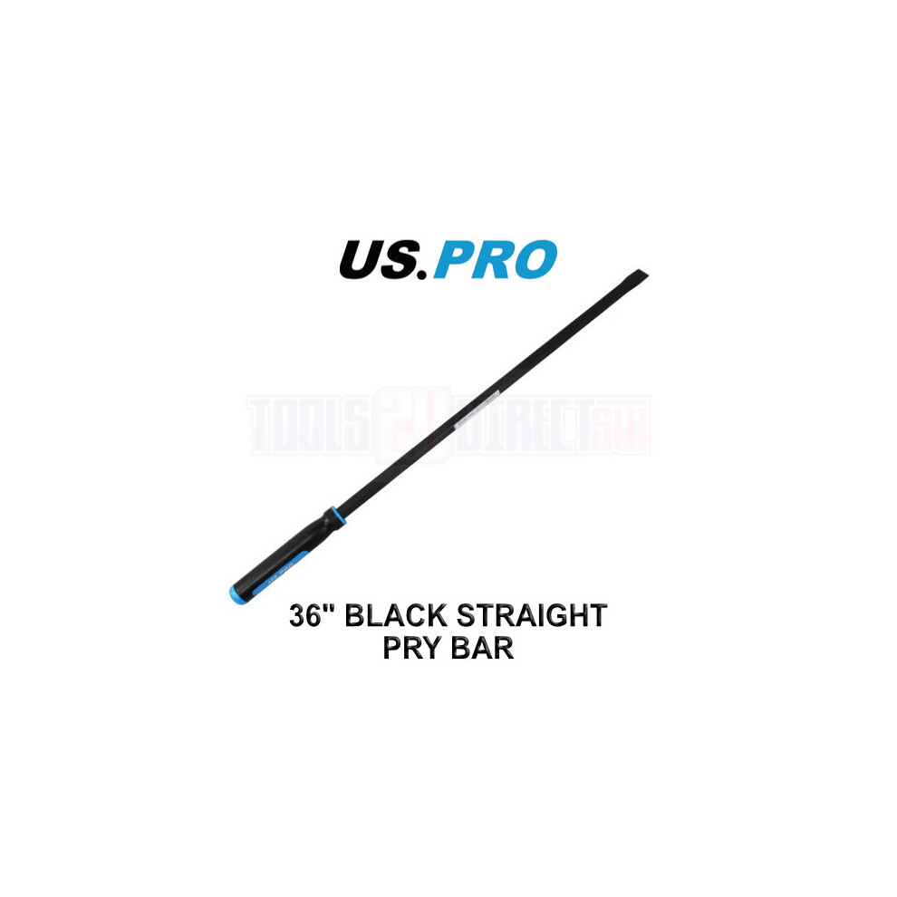 Us Pro Tools Large Black Heavy Duty 36" Straight Pry Bar Crow Bar 6866