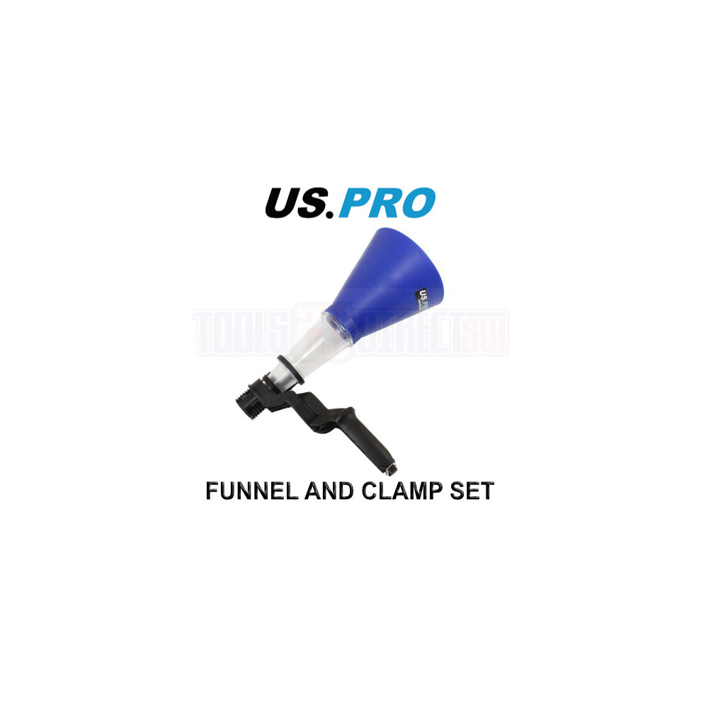 US PRO Tools Handsfree Oil Funnel Set With Holding Clamp When Pouring 3016