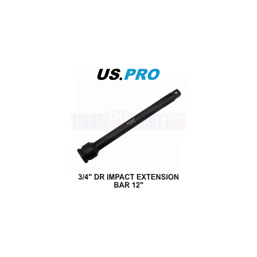 US PRO Tools 3/4" Dr Impact Extension Bar 12" / 300mm 3729