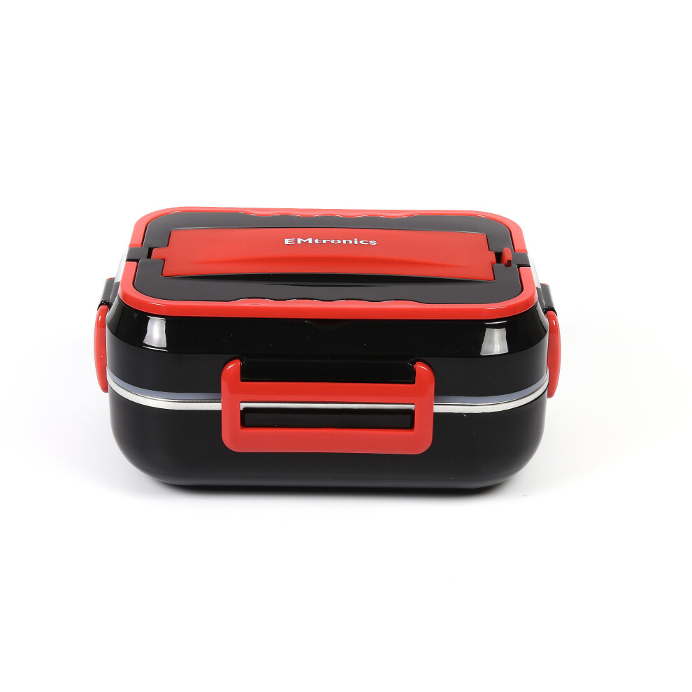 EMtronics Electric Lunch Box, 1.5 Litre Heating Lunch Box - Red