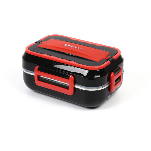 EMtronics EMtronics Electric Lunch Box, 1.5 Litre Heating Lunch Box - Red 2
