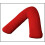 (Red) V Shaped pillows Back Neck Support pillow case 1