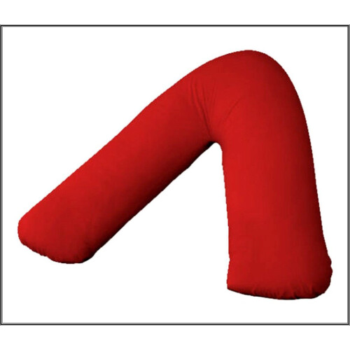 (Red) V Shaped pillows Back Neck Support pillow case
