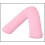 (Pink) V Shaped pillows Back Neck Support pillow case 1