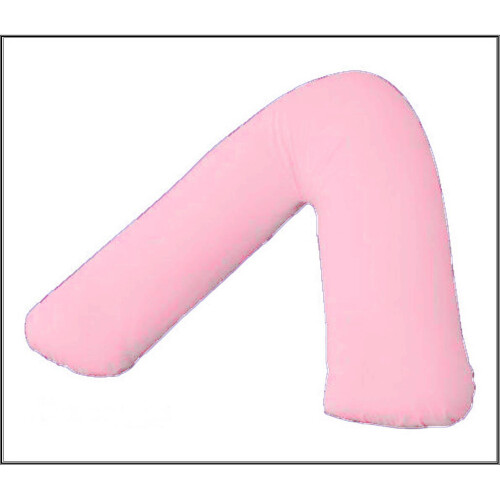 (Pink) V Shaped pillows Back Neck Support pillow case
