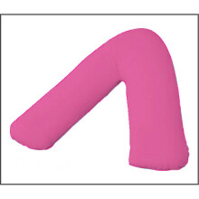 (Fuscia) V Shaped pillows Back Neck Support pillow case