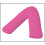 (Fuscia) V Shaped pillows Back Neck Support pillow case 1