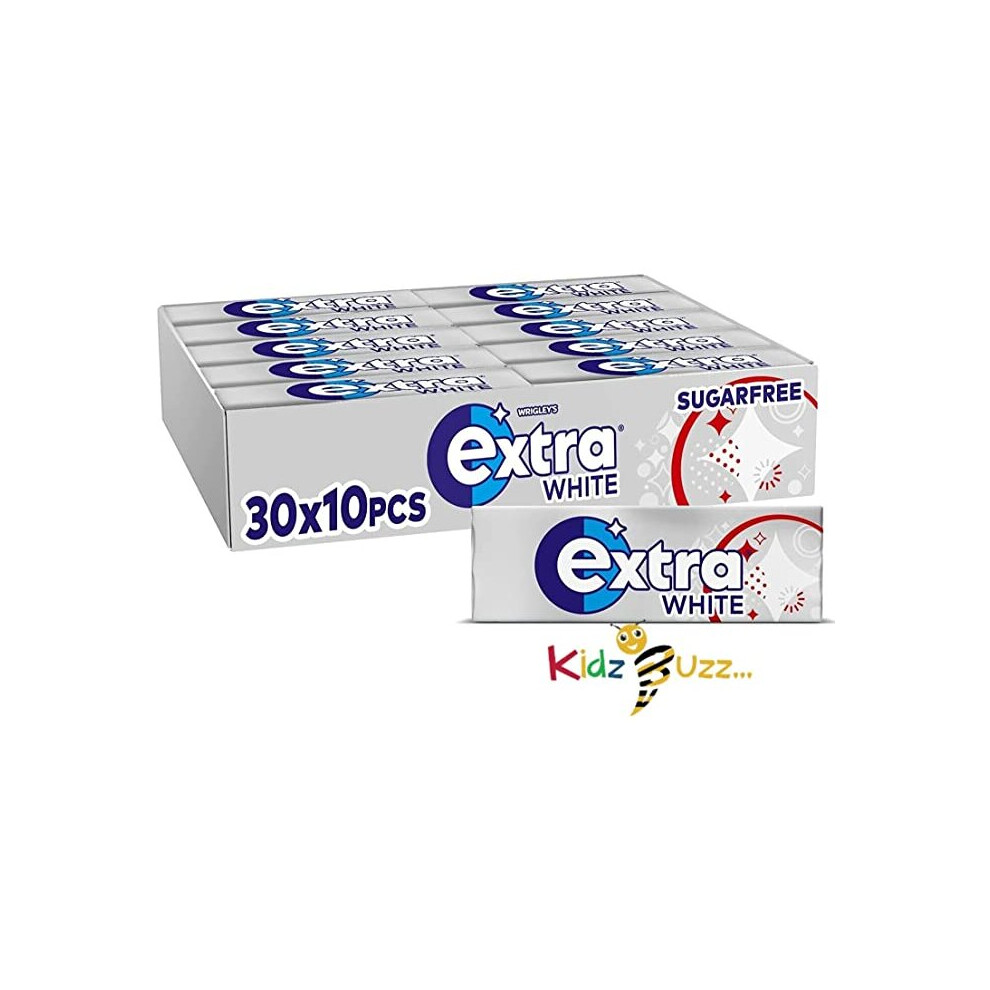 2 Full Packs of WRIGLEY'S EXTRA Chewing Gum (60 Single Packs) White