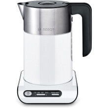 (Black) Bosch Styline TWK8633GB Variable Temperature Cordless Kettle 1.5 Litres