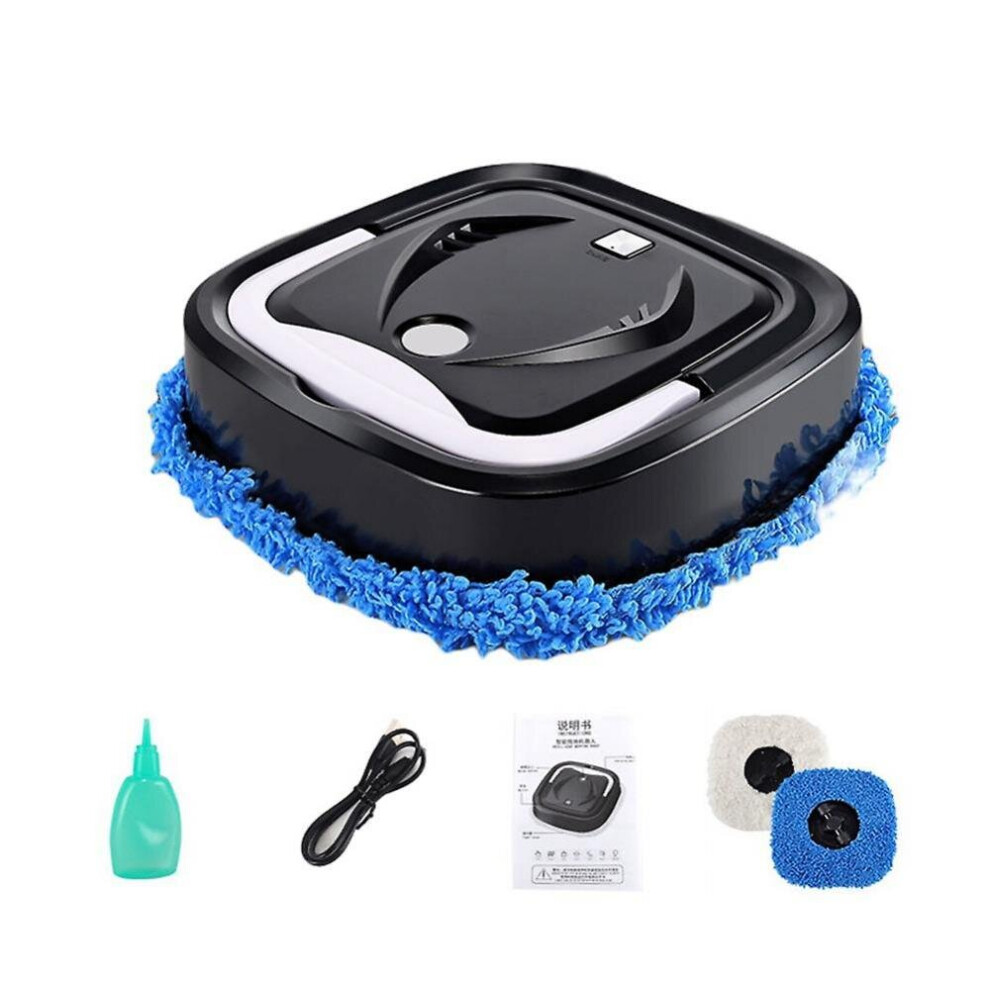 Smart Robot Vacuum Cleaner Rotary Mopping Machine Humidifying-black