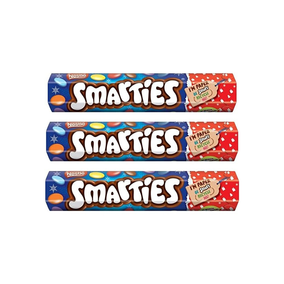 Smarties Tubes Large Sweets 3 x 120g Nestle Sharing Party Bundle