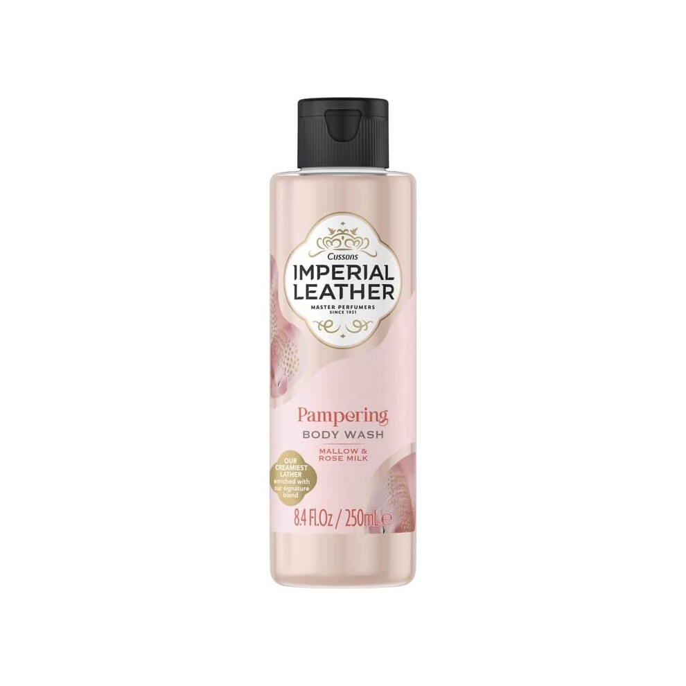 IMPERIAL LEATHER Pampering Body Wash Mallow & Rose Milk 250ml