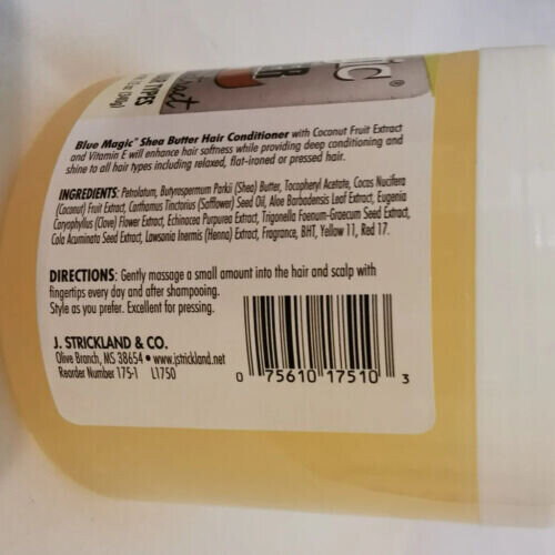 Blue Magic Shea Butter Haar Conditioner Kokosnoot Fruit Extract 12oz 1