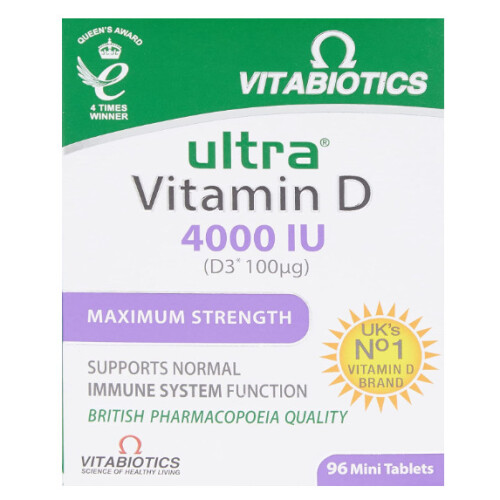 Vitabiotics Ultra Vitamin D 4000 iu Maximum Strength 96 Tablets