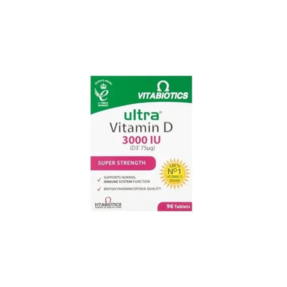 Vitabiotics Ultra Vitamin D3 - 3000iu - 96 Tablets