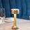 (Gold) Cordless Table Lamp LED Vintage Dimmable Bar Lamp 3