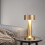 (Gold) Cordless Table Lamp LED Vintage Dimmable Bar Lamp 4