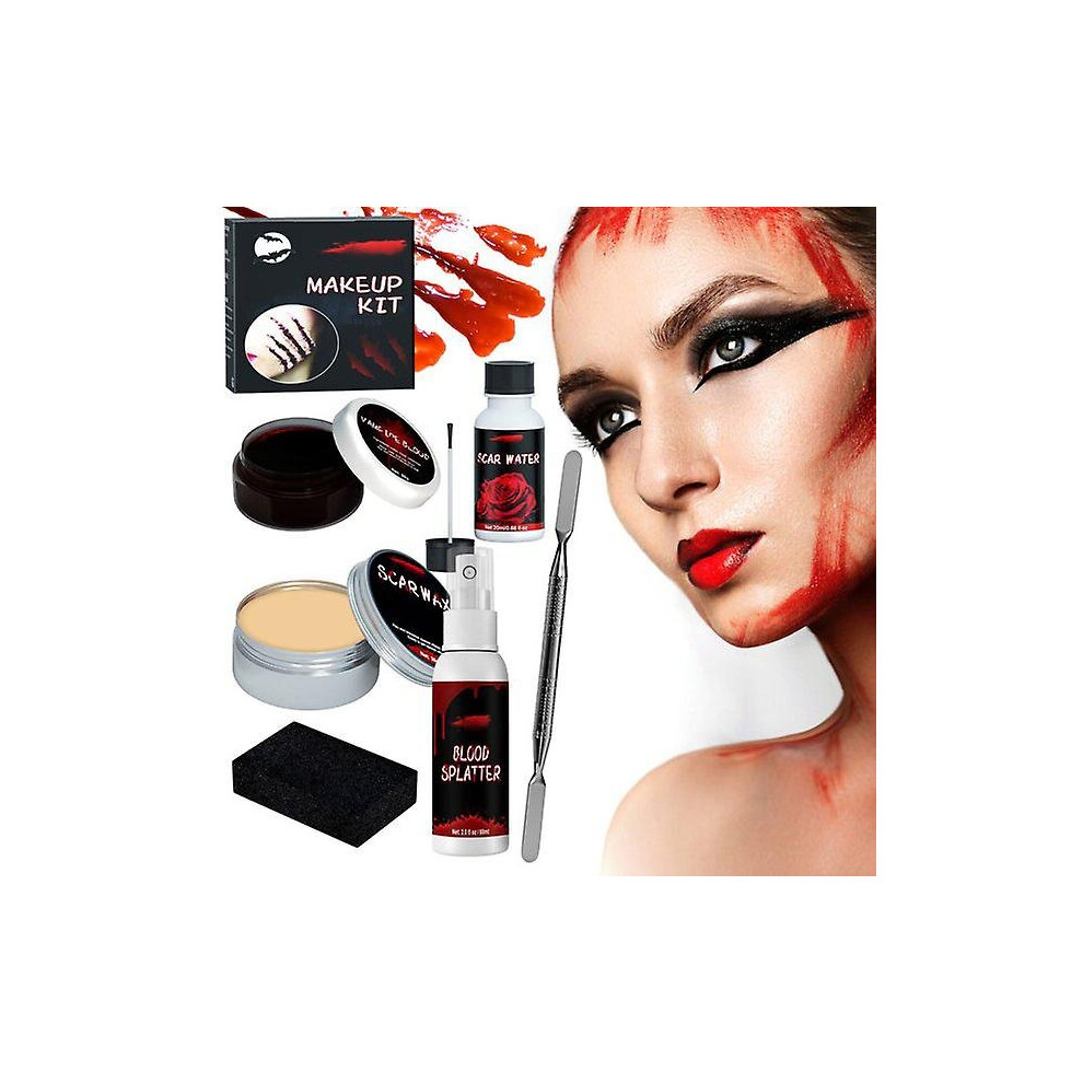Halloween Makeup Kit Special Effects Scary Wound Sculpting Makeup Set With Tools